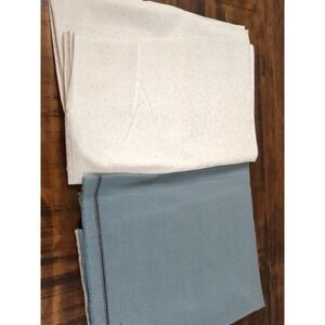 Lot of Fabric Blue, White, Snowflakes, Stars 1lb 2oz